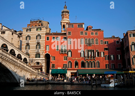 Hotel Rialto Venezia Italia Turismo turisti Foto Stock