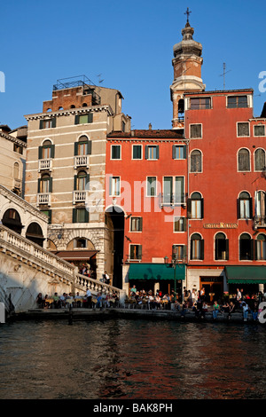 Hotel Rialto Venezia Italia Turismo turisti Foto Stock