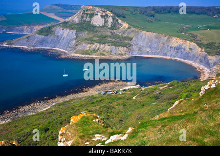 Via costiera verso Chapman's Pool, Isle of Purbeck Dorset Regno Unito 2009 Foto Stock