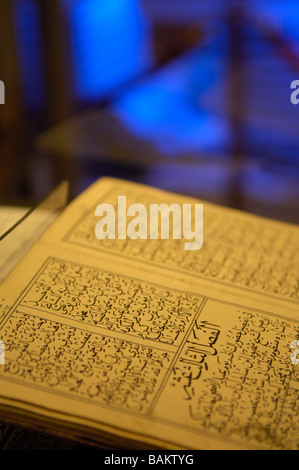Un display di calligrafia islamica Foto Stock