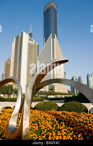 Edifici per uffici a pudong Foto Stock