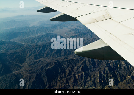 In aereo su montagne in Cina Foto Stock