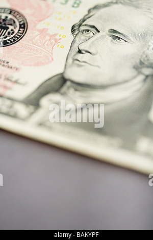 Dieci dollar banconota Foto Stock