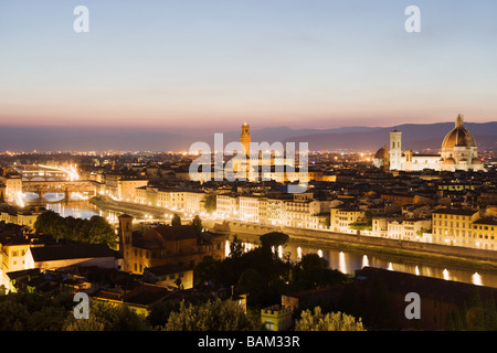 Paesaggio urbano di Firenze Foto Stock