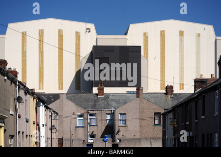 Stewart Street e BAE Systems soluzioni sottomarino di edifici. Barrow-in-Furness, Cumbria, England, Regno Unito Foto Stock