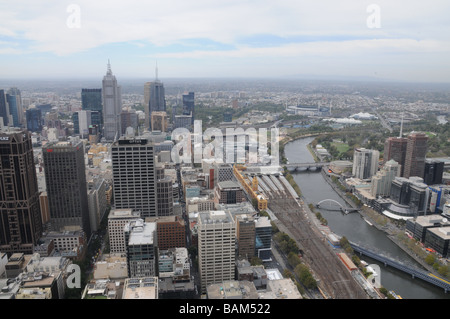 Melbourne, in Australia, in vista della città di Melbourne 360.La capitale e la città più grande di lostato di Victoria. Si arricchito da andare Foto Stock