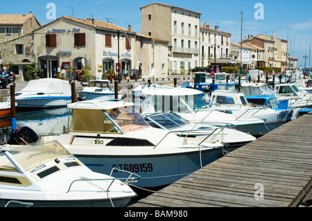 Il porto di Marseillan sull'Etang de Thau nel sud della Francia. Foto Stock