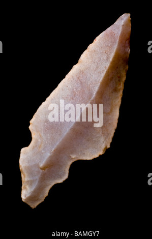 Il neolitico Arrowhead dal Sahara (c4000BC - 33mm) Foto Stock