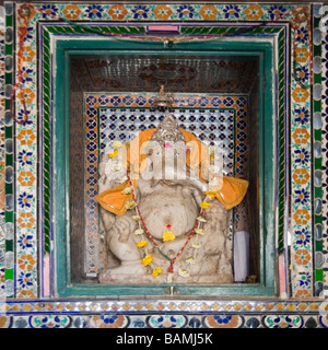 Statua del Ganesh City Palace Udaipur, India Foto Stock