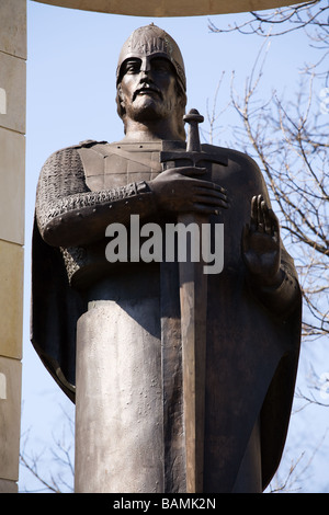 Saint Alexander Nevsky monumento nei pressi di San Pietroburgo Russia Foto Stock