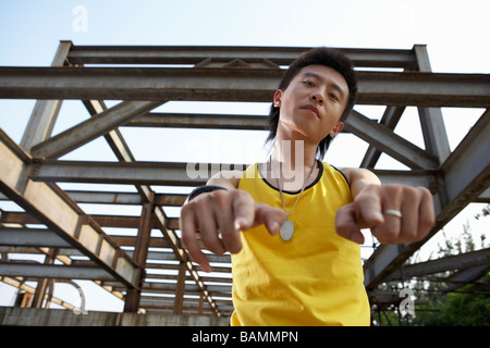 Dancing dell'uomo Foto Stock