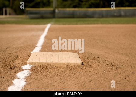 In giù la linea - Concetti di baseball Foto Stock