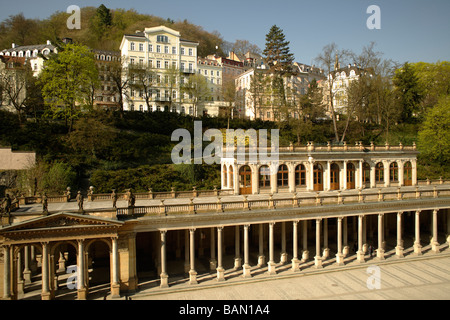 Colonnato Mill Karlovy Vary Repubblica Ceca Foto Stock