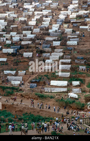 Camp Nyaconga intorno 60 000 di sfollati tutti gli hutu Foto Stock