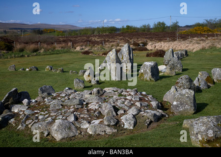 Cairn sepoltura camera a Beaghmore circoli di pietra County Tyrone Irlanda del Nord Regno Unito Foto Stock