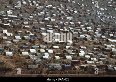 Camp Nyaconga intorno 60 000 di sfollati tutti gli hutu Foto Stock