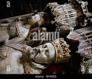 Enrico IV & Joan della Navarra Foto Stock