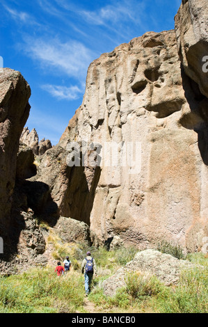 Gli escursionisti in Patagonia Santa Cruz, Argentina. Foto Stock