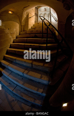 Interno della cattedrale di Notre Dame di Bayeux in Normandia Francia Foto Stock