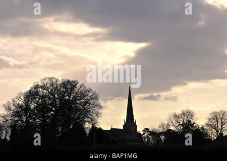 Mickleton chiesa vicino a chipping camden cotswolds Foto Stock