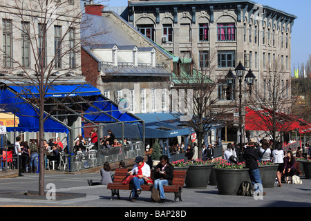 Canada Quebec Montreal Place Jacques Cartier Foto Stock