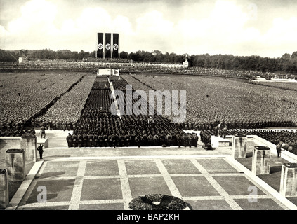 Norimberga Rally 1936 foto del raduno annuale del tedesco Partito nazista per il suo omaggio al Führer Foto Stock