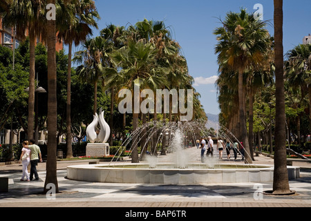 Paseo de la Rambla Almería Andalucía España La Rambla Almeria Andalusia Spagna Foto Stock