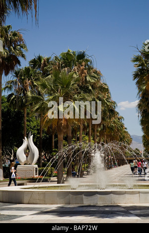 Paseo de la Rambla Almería Andalucía España La Rambla Almeria Andalusia Spagna Foto Stock