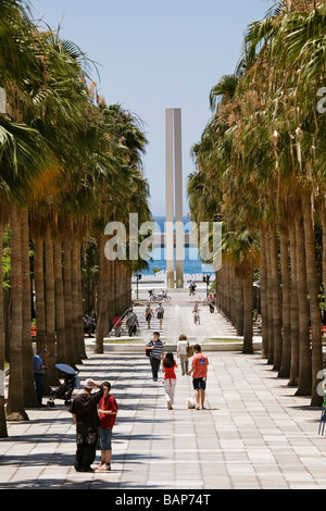 Paseo de la Rambla Almería Andalucía España La Rambla Almeria Andalusia Spagna Foto Stock