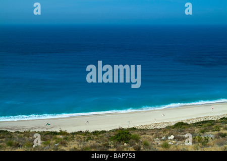 Milos Beach Agios Nikitas, Lefkada, Isole Ionie, Grecia Foto Stock