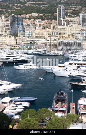 Barche nel porto Ercole Monte Carlo Monaco Foto Stock