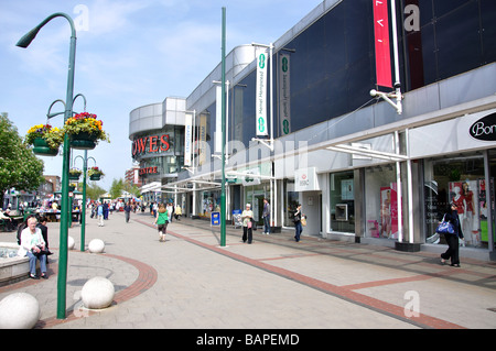 Marlowes Shopping Centre, High Street, Hemel Hempstead, Hertfordshire, England, Regno Unito Foto Stock