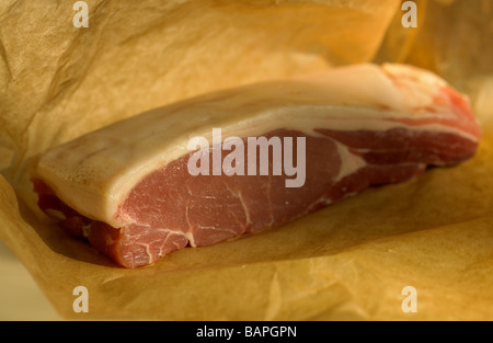 Back bacon, unsliced Foto Stock