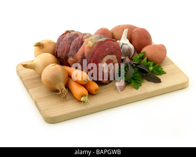 Pot Roast punta di petto di manzo ingredienti Foto Stock