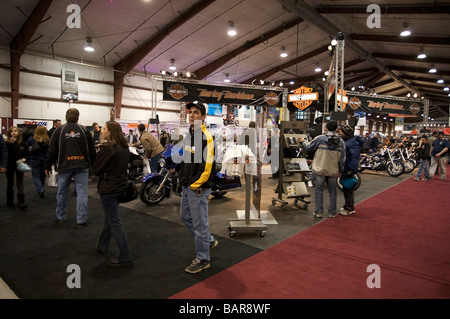Vancouver Motorcycle Show 2009 a Tradex Exhibition Centre, Abbotsford, British Columbia, Canada Foto Stock