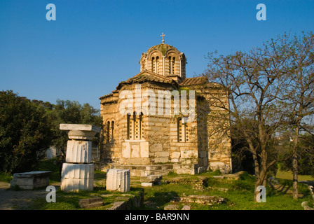 Chiesa dei Santi Apostoli a Antica Agora nel quartiere Plaka di Atene Grecia Europa Foto Stock