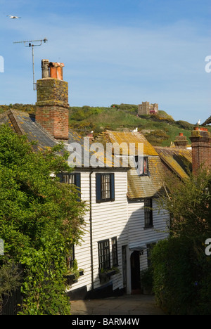 Hastings east sussex Chiesa passaggio nella città vecchia Inghilterra Foto Stock