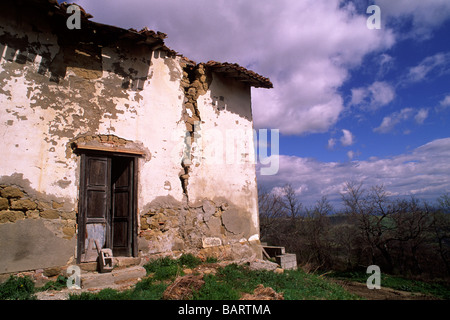 Italia, Basilicata, casa abbandonata Foto Stock