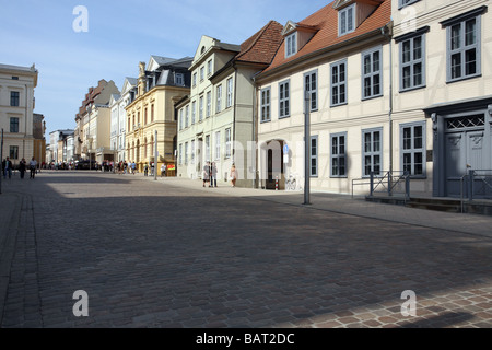 Schlossstrasse, Schwerin, Mecklenburg Vorpommern, Germania Foto Stock