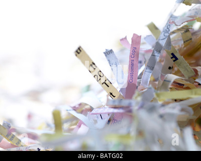 Pezzettini di carta. Foto Stock