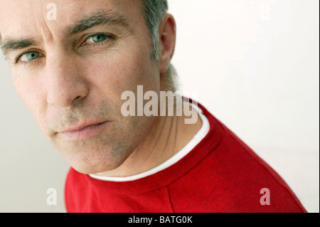 Fronte dell'uomo. Foto Stock