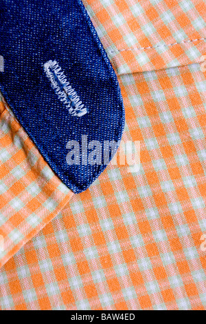 Abstract maglietta arancione close up foto Foto Stock