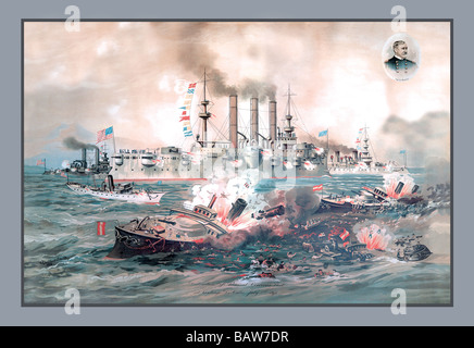 Battaglia navale,Santiago Foto Stock
