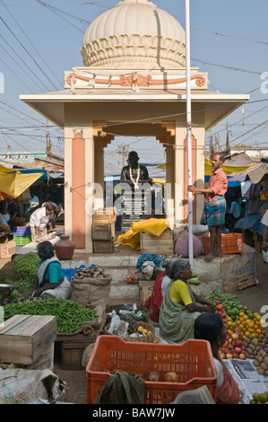 Mercato di Gandhi Trichy Tamil Nadu India Foto Stock