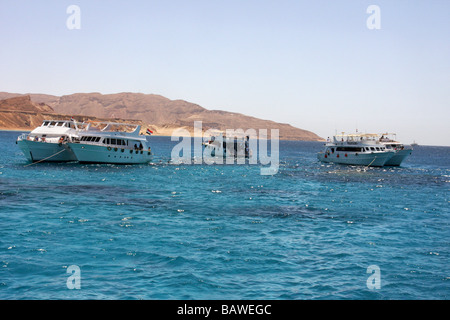 Scuber barche in Mar Rosso sharm el sheikh Foto Stock