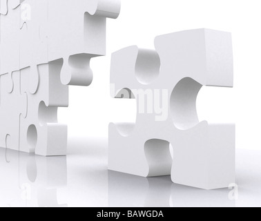 Puzzle in piedi fuori Foto Stock