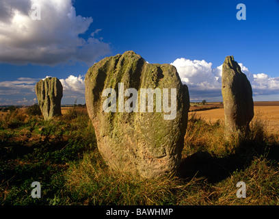Duddo cerchio di pietra vicino Woder, Northumberland Foto Stock