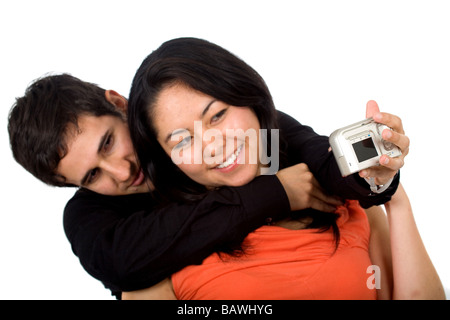 Paio di scattare una foto Foto Stock
