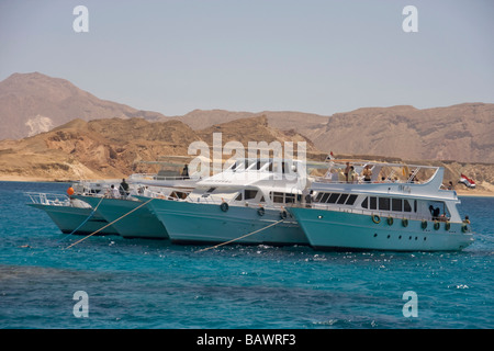 Scuber barche in Mar Rosso sharm el sheikh Foto Stock