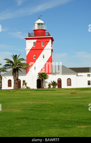 Green Point lighthouse Cape Town Sudafrica il più antico faro sul sud della costa africana Foto Stock